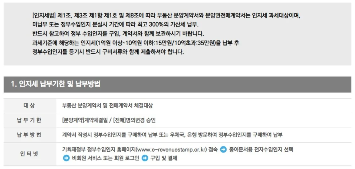 인지세 안내